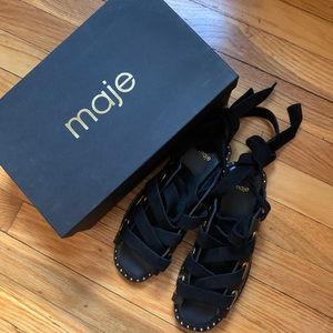 sandales plates maje